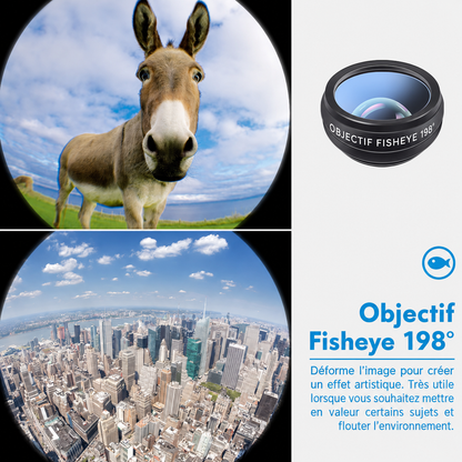 Kit d'Objectifs Smartphone 10-en-1 MacroVio