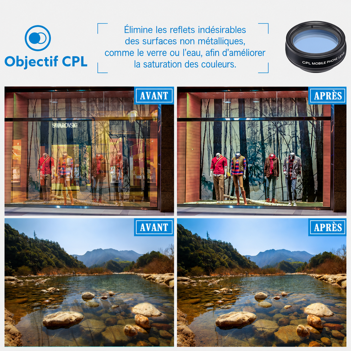 Kit d'Objectifs Smartphone 10-en-1 MacroVio