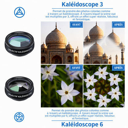 Kit d'Objectifs Smartphone 10-en-1 MacroVio